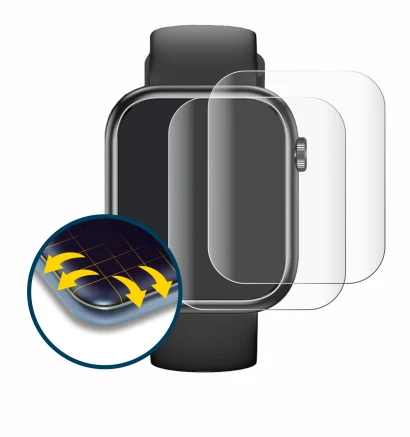 Image of the device RLQA G104 1.83" with a wide variety of screen protectors.