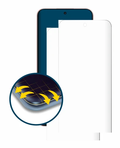 Image of the device Oppo Reno 14 with a wide variety of screen protectors.