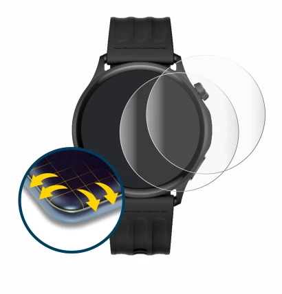 Image of the device OnePlus Watch Lite with a wide variety of screen protectors.