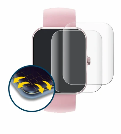 Image of the device Ucani S80K 1.83" with a wide variety of screen protectors.