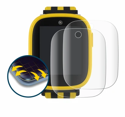 Image of the device Xplora X6 Play BVB-Edition with a wide variety of screen protectors.