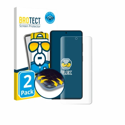 Front side of a product packaging with the brand logo BROTECT. Next to it is the device Samsung Galaxy S26 Ultra shown with th