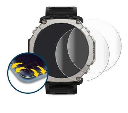 Image of the device Huami Amazfit T-Rex Ultra 2 with a wide variety of screen protectors.