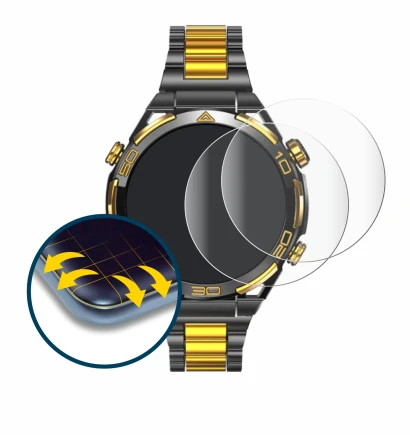 Image of the device Blackview W90 Pro with a wide variety of screen protectors.