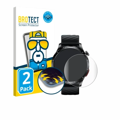 Front side of a product packaging with the brand logo BROTECT. Next to it is the device Lgnitek ‎Aegis S1 1.43" shown with the