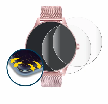 Image of the device TAOLOON Smartwatch 1.27" with a wide variety of screen protectors.