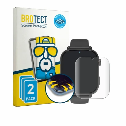 Front side of a product packaging with the brand logo BROTECT. Next to it is the device Pthtechus A22 shown with the correspon