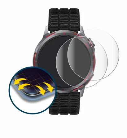 Image of the device Huawei Watch GT Runner 2 with a wide variety of screen protectors.