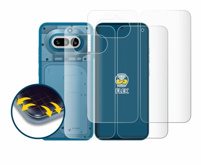 Image of the device Nothing Phone (4a) (Front+Back) with a wide variety of screen protectors.