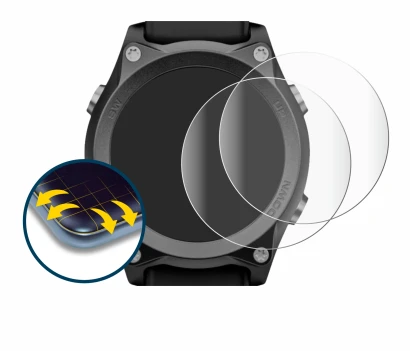 Image of the device Mares Sirius with a wide variety of screen protectors.