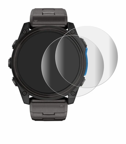 Image of the device Garmin D2 Mach 2 (51 mm) with a wide variety of screen protectors.