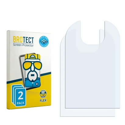Front side of a product packaging with the brand logo BROTECT. Next to it is the corresponding screen protector.