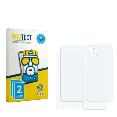 Front side of a product packaging with the brand logo BROTECT. Next to it is the corresponding screen protector.