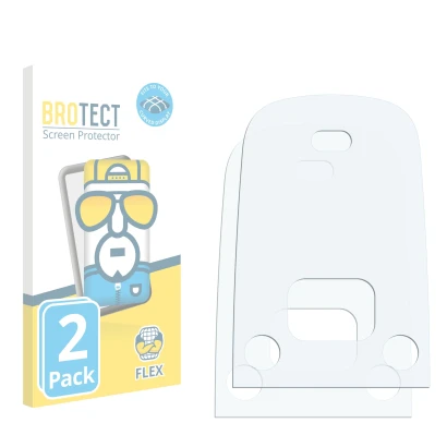 Front side of a product packaging with the brand logo BROTECT. Next to it is the corresponding screen protector.