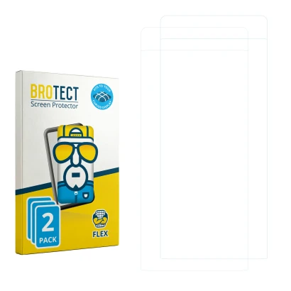 Front side of a product packaging with the brand logo BROTECT. Next to it is the corresponding screen protector.