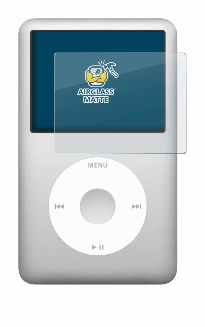 Image of the device Apple iPod classic 160 GB (7th Gen.) with a wide variety of screen protectors.