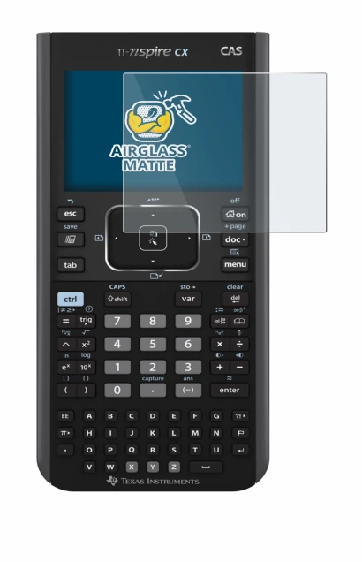 Image of the device Texas Instruments Nspire CX CAS with a wide variety of screen protectors.