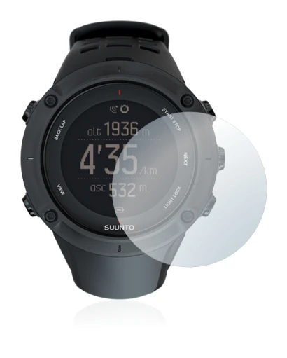 Image of the device Suunto Ambit3 Peak Black with a wide variety of screen protectors.