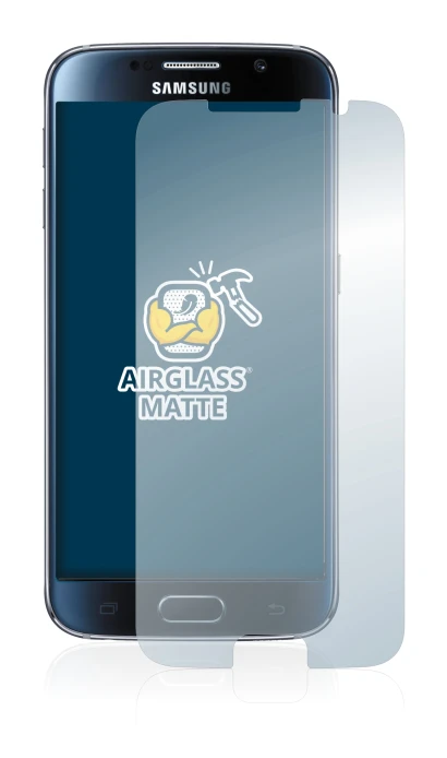 Image of the device Samsung Galaxy S6 with a wide variety of screen protectors.
