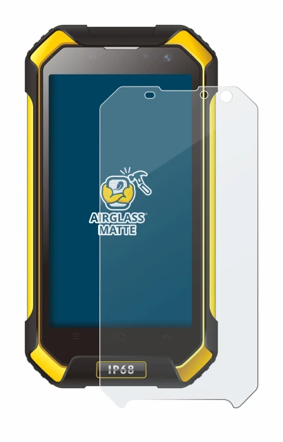 Image of the device Blackview BV6000 with a wide variety of screen protectors.