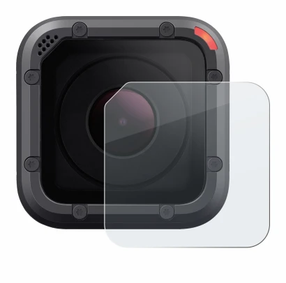 Image of the device GoPro Hero 5 Session Lens (housing) with a wide variety of screen protectors.