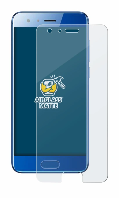 Image of the device Honor 9 with a wide variety of screen protectors.