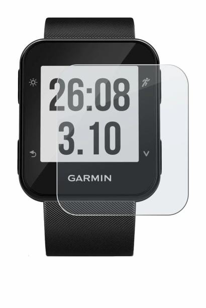 Image of the device Garmin Forerunner 30 with a wide variety of screen protectors.