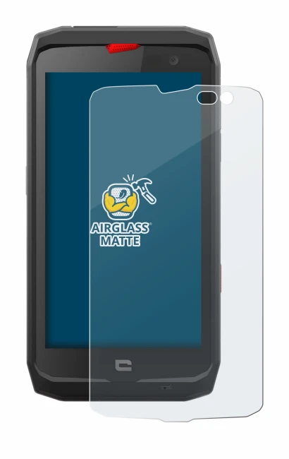 Image of the device Crosscall Action X3 with a wide variety of screen protectors.