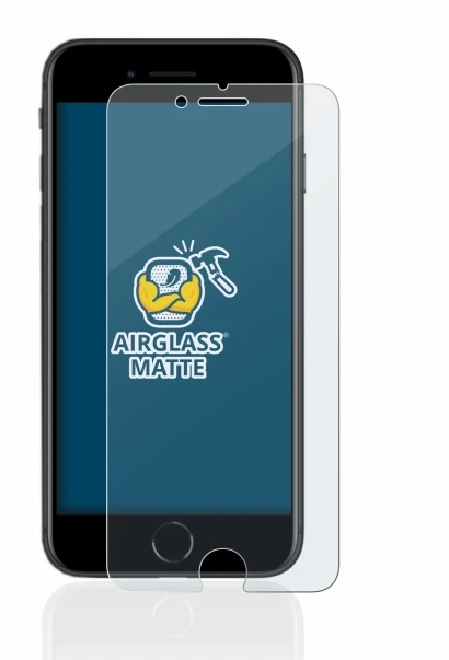 Image of the device Apple iPhone SE 2 2020 with a wide variety of screen protectors.