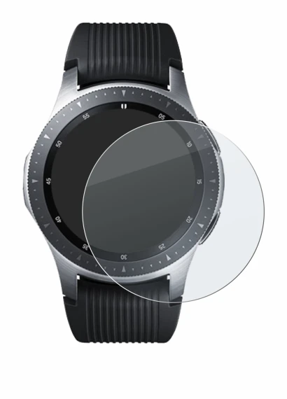 Image of the device Samsung Galaxy Watch (46 mm) with a wide variety of screen protectors.