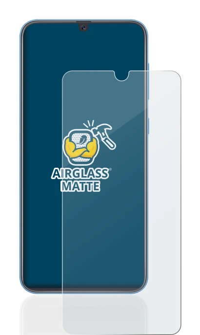Image of the device Samsung Galaxy A40 with a wide variety of screen protectors.
