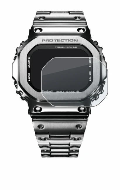 Image of the device Casio G-Shock GMW-B5000D-1ER with a wide variety of screen protectors.