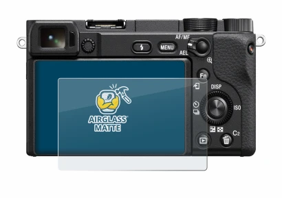 Image of the device Sony Alpha 6100 with a wide variety of screen protectors.