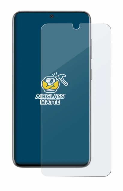 Image of the device Samsung Galaxy S20 with a wide variety of screen protectors.
