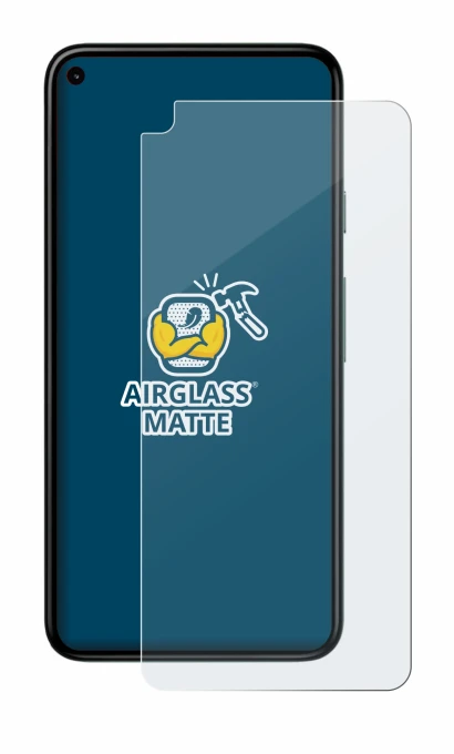 Image of the device Google Pixel 5 with a wide variety of screen protectors.
