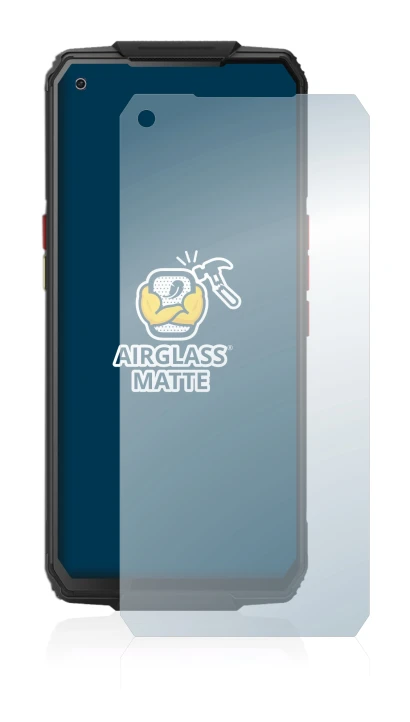 Image of the device Oukitel WP7 with a wide variety of screen protectors.