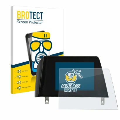 Front side of a product packaging with the brand logo BROTECT. Next to it is the device BMW 3 G21 2020 Infotainment System (tr