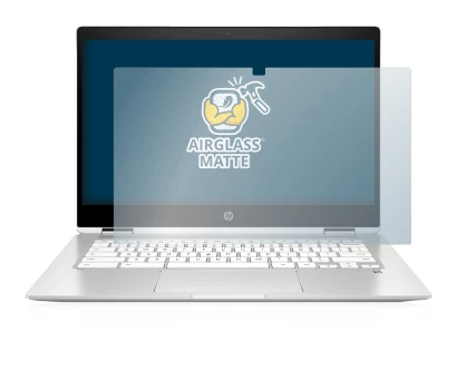 Image of the device HP Chromebook x360 (14b-caX) with a wide variety of screen protectors.