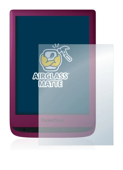 Image of the device PocketBook Touch Lux 5 with a wide variety of screen protectors.