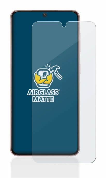 Image of the device Samsung Galaxy S21 5G with a wide variety of screen protectors.