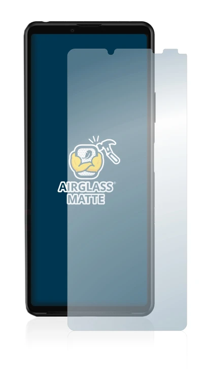 Image of the device Sony Xperia 10 III with a wide variety of screen protectors.