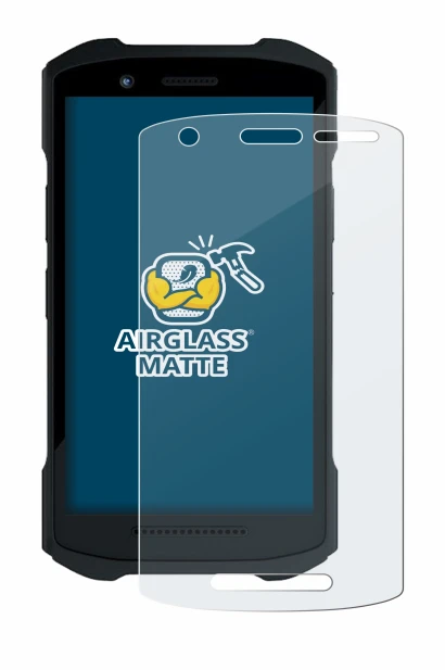Image of the device Zebra TC26 with a wide variety of screen protectors.