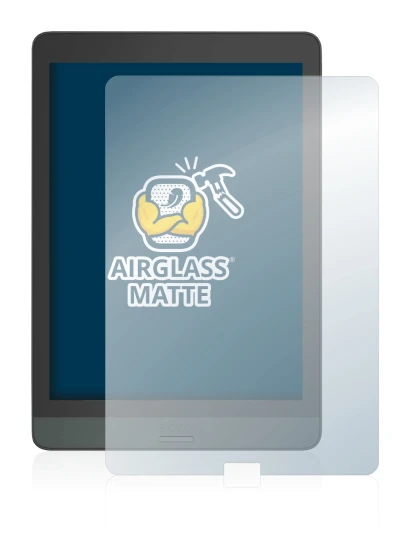 Image of the device Boox Nova 3 with a wide variety of screen protectors.