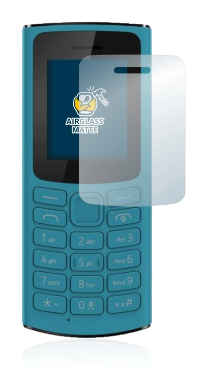 Image of the device Nokia 105 4G 2021 with a wide variety of screen protectors.