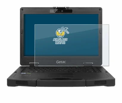 Image of the device Getac S410 with a wide variety of screen protectors.