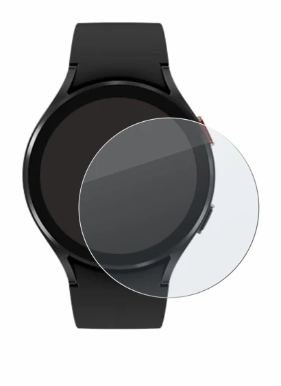 Image of the device Samsung Galaxy Watch 4 (44mm) with a wide variety of screen protectors.
