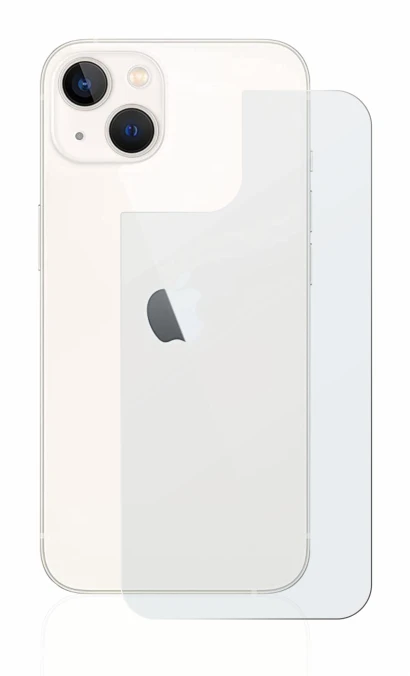 Image of the device Apple iPhone 13 (Back) with a wide variety of screen protectors.