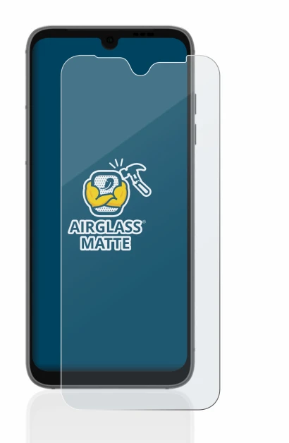 Image of the device Fairphone 4 with a wide variety of screen protectors.