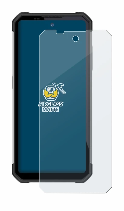 Image of the device Oukitel WP17 with a wide variety of screen protectors.