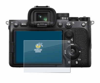Image of the device Sony Alpha 7 IV with a wide variety of screen protectors.
